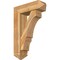 Ekena Millwork Balboa Arts and Crafts Rough Sawn Bracket w/ Offset Brace, Western Red Cedar, 8"W x 26"D x 38"H BKT0806X26X38BOA03RWR - alternate 1
